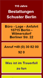 Mobile Screenshot of bestattungen-schuster.de
